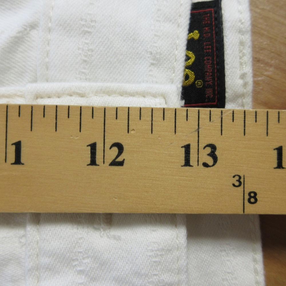 LEE HERITAGE Loose Fit Straight Leg Jeans Sz 12 White Stripe Denim Mid Rise NWT - Picture 13 of 15